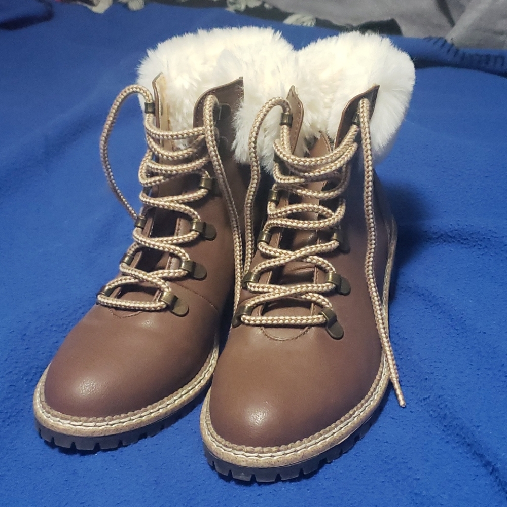 Express faux leather boot